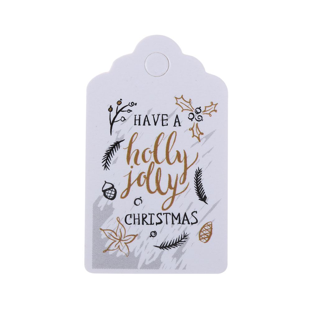 Kraft Hang Tag - 100pcs DIY Xmas Decoration Wrapping Supplies
