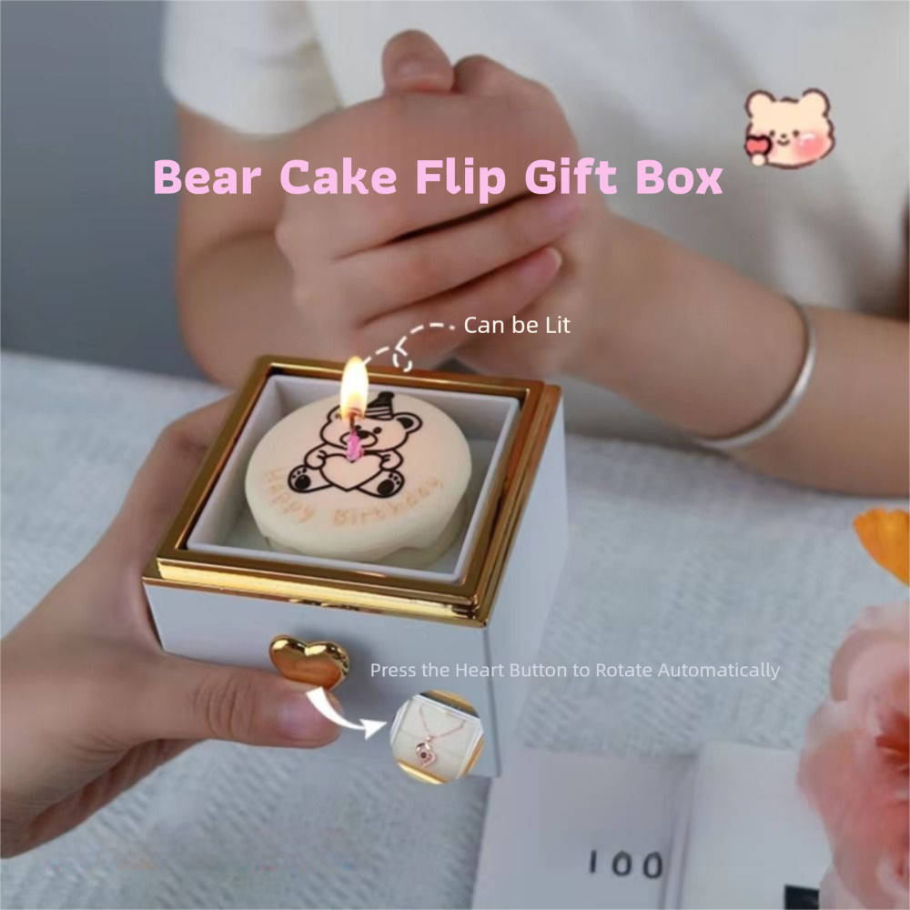 Candle Surprise - Automatic Flip Bear Flip Ring Box