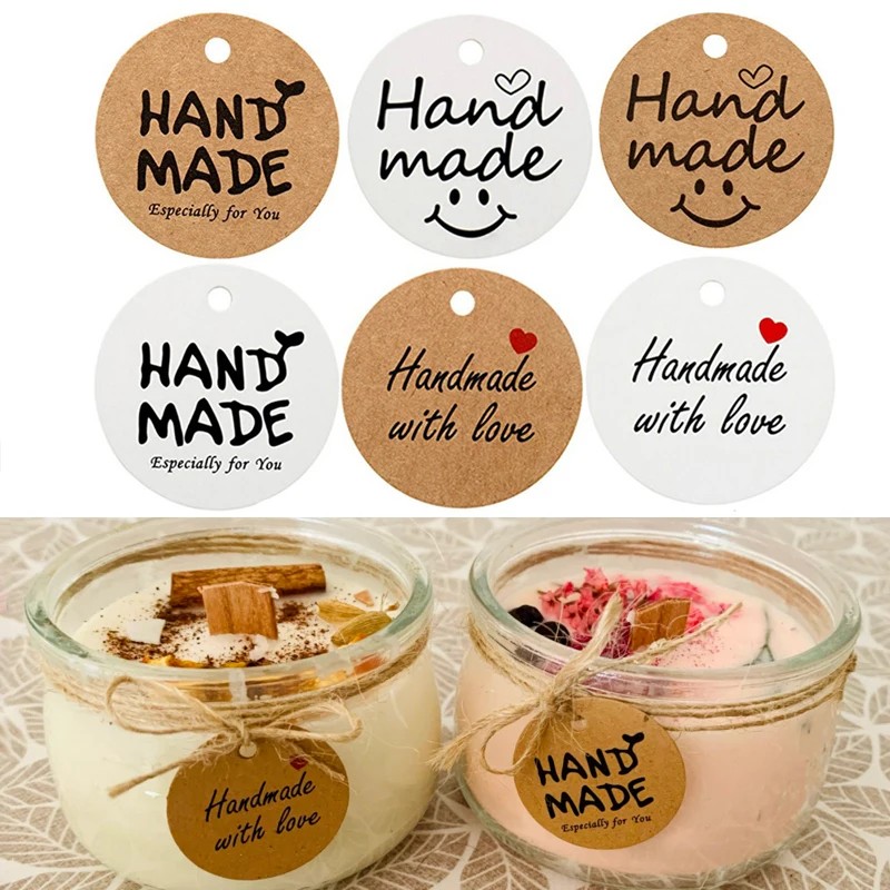 Kraft Hang Tag - 202pcs kraft paper gift tags handmade