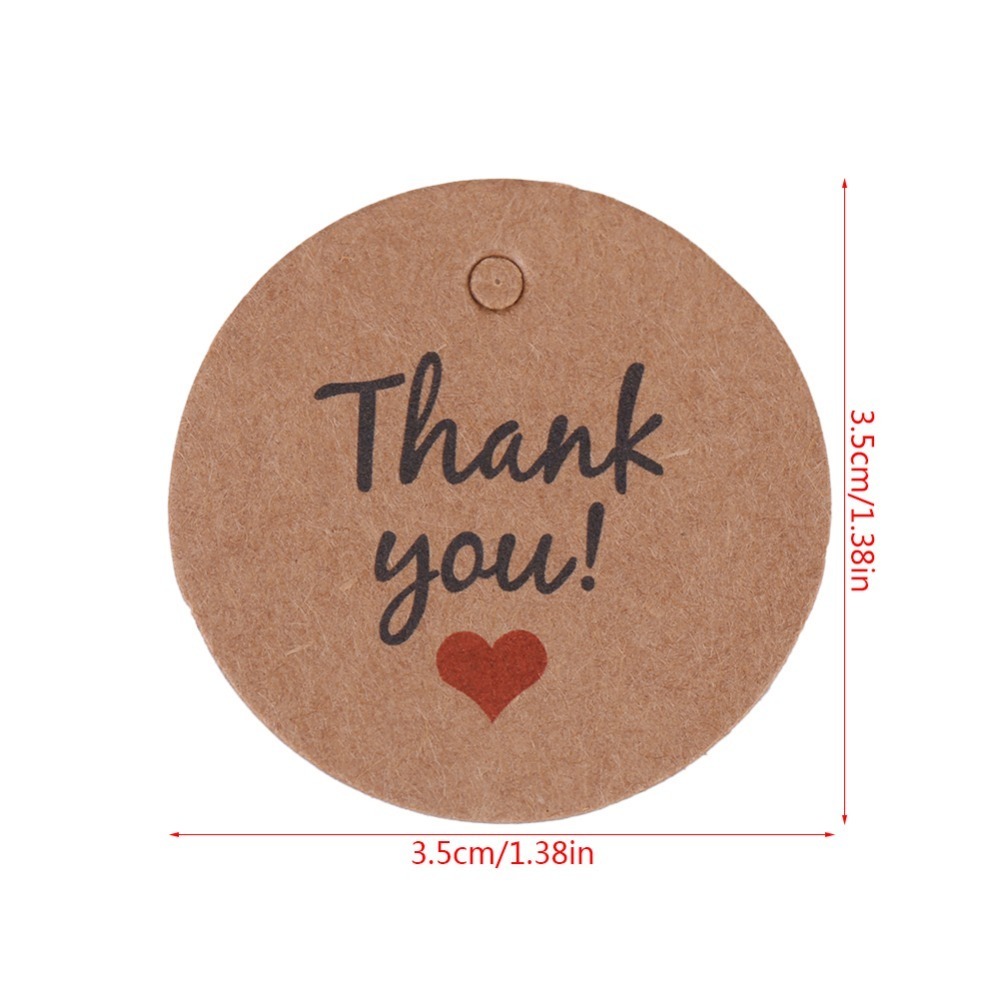 100pcs Price Tag Brown Handmad - Kraft Hang Tag recensione e prezzo