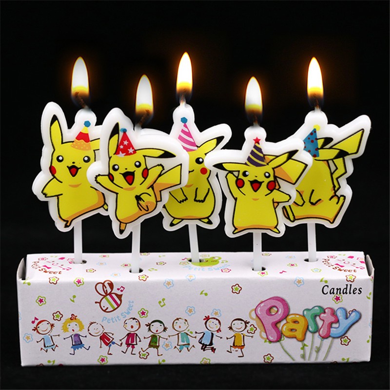 5pcs/lot Pokemon Birthday Cake - Candle Surprise recensione e prezzo