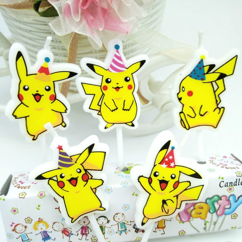 5pcs/lot Pokemon Birthday Cake - Candle Surprise recensione e prezzo