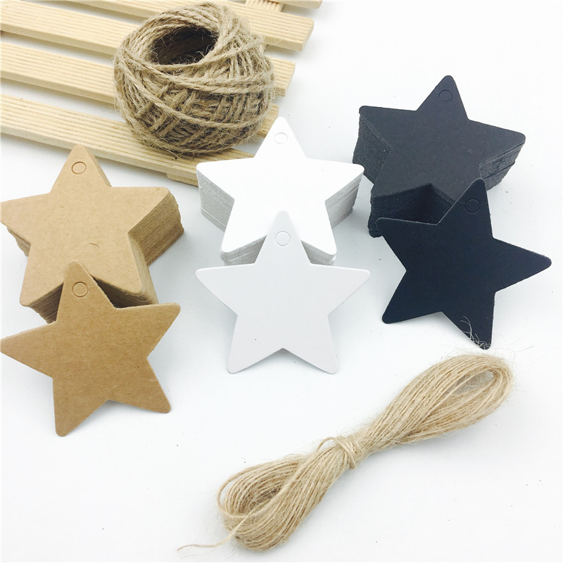 100pcs/lot White Black Brown K - Kraft Hang Tag recensione e prezzo