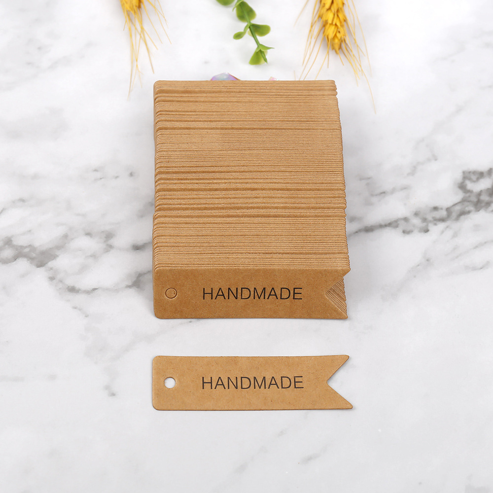 100pcs Handmade Paper Tags Whi - Kraft Hang Tag recensione e prezzo
