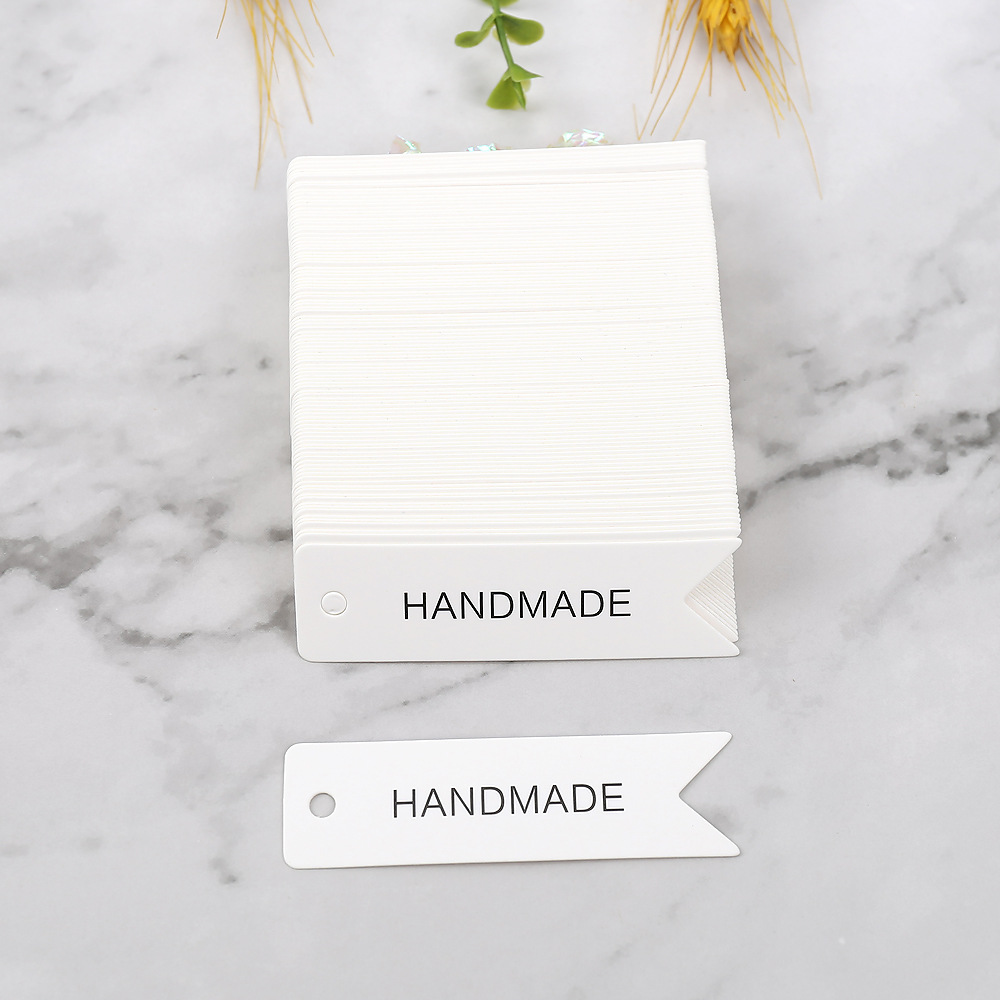100pcs Handmade Paper Tags Whi - Kraft Hang Tag recensione e prezzo