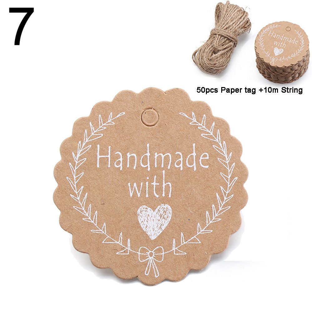 50PCS Gift Wrapping Supplies G - Kraft Hang Tag recensione e prezzo