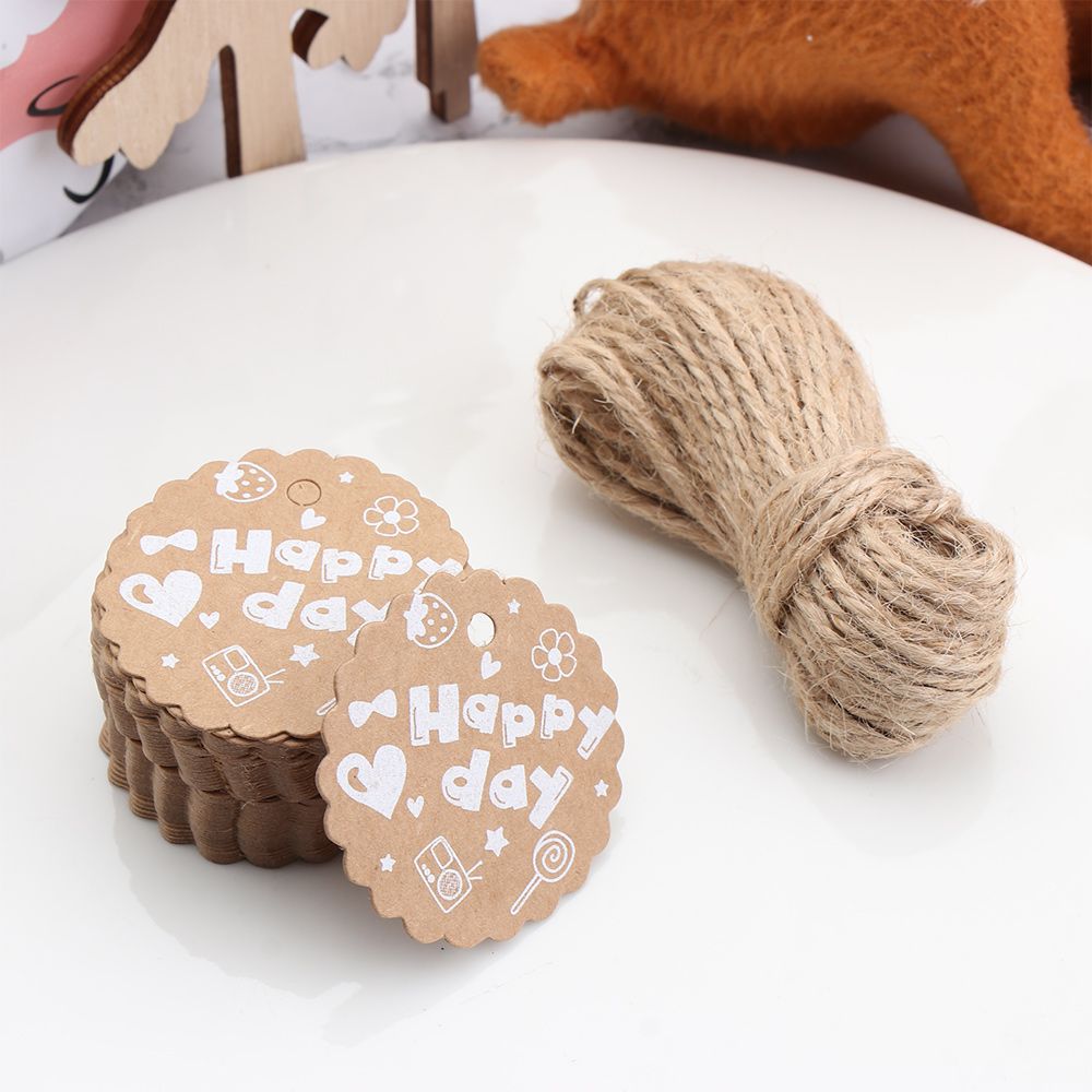50PCS Gift Wrapping Supplies G - Kraft Hang Tag recensione e prezzo