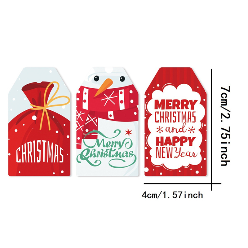 50pcs Christmas Paper Gift Tag - Kraft Hang Tag recensione e prezzo