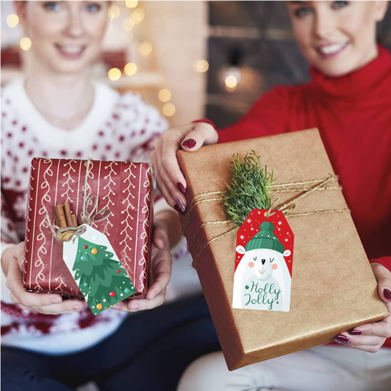 50pcs Christmas Paper Gift Tag - Kraft Hang Tag recensione e prezzo
