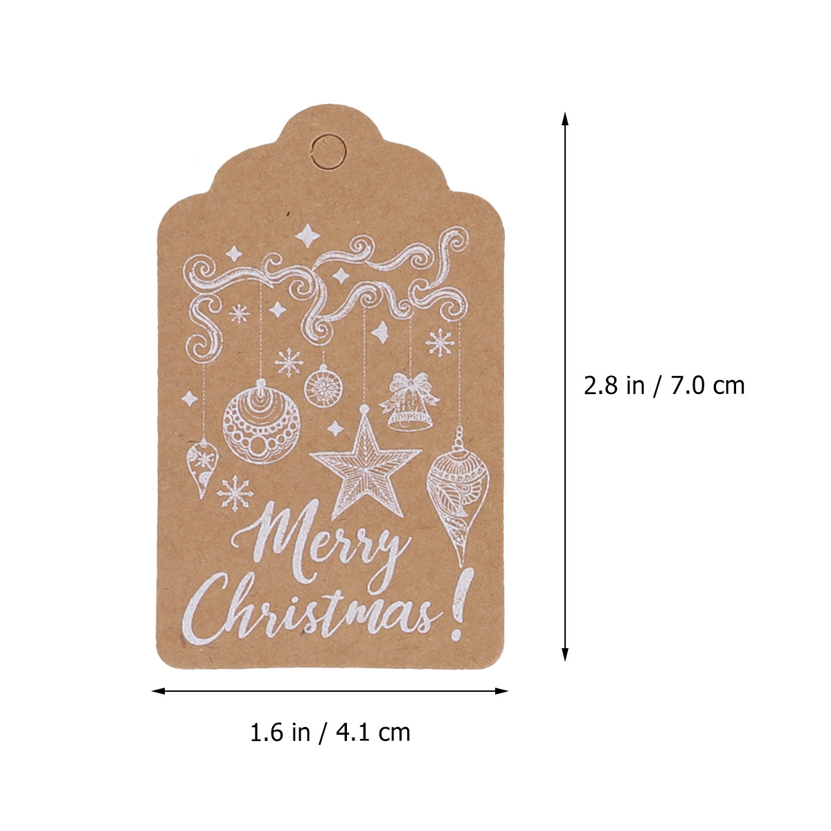 50pcs Vintage Christmas Gift T - Kraft Hang Tag recensione e prezzo