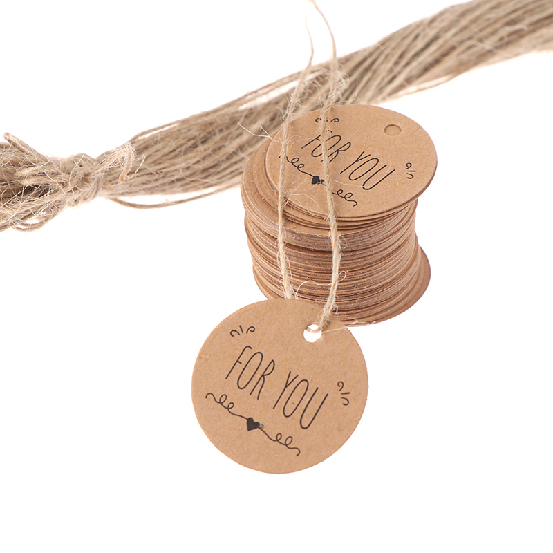 100Pcs Kraft Paper Hang Tag fo - Kraft Hang Tag recensione e prezzo